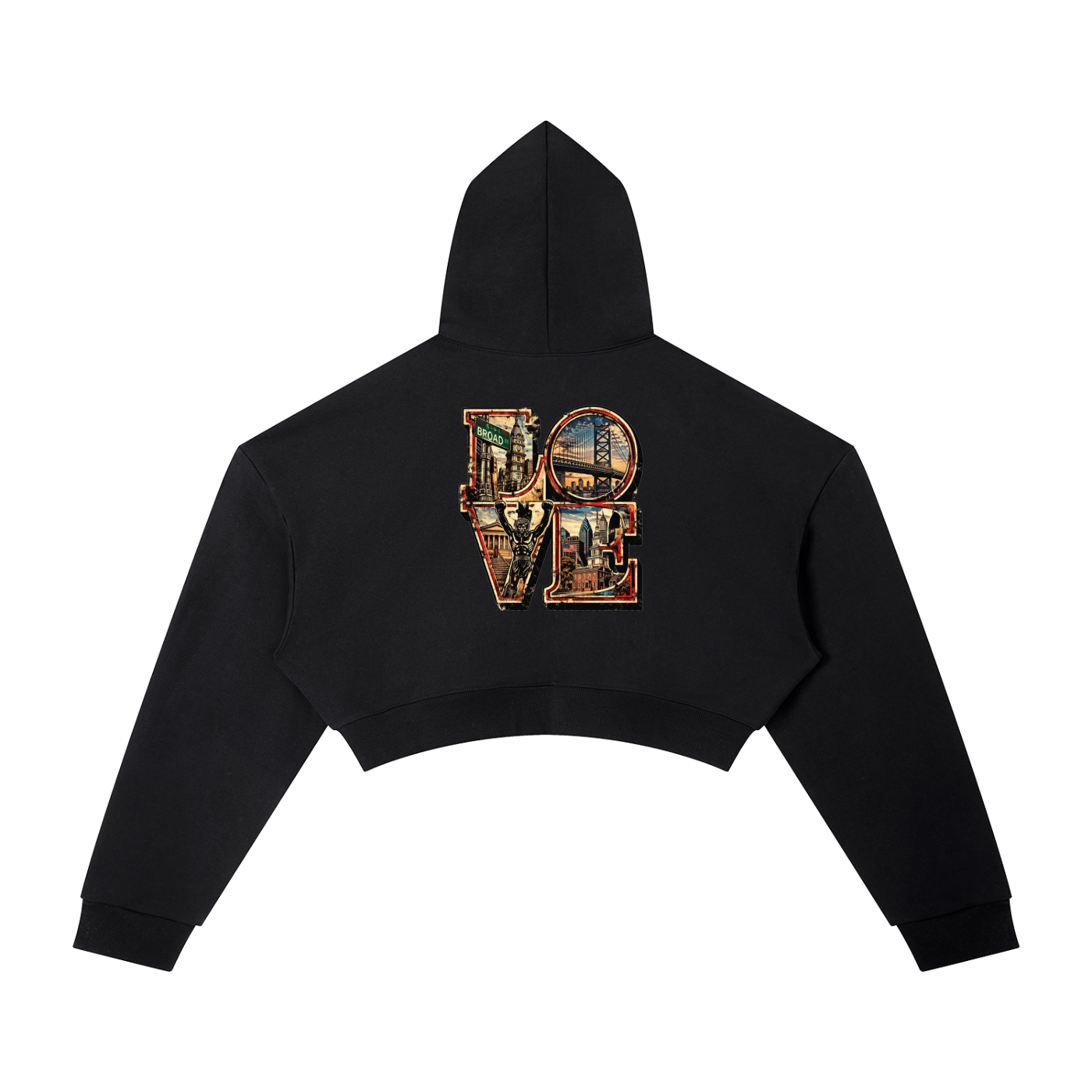 Brotherly Love Crop Hoodie